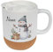 GRAZDesign Tasse mit Deckel & Kork mit Namen personalisiert, Weihnachtstasse Weihnachten Keramik 330ml