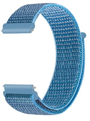 VMBVBHMDF 22 mm 20 mm Nylon-Schlaufenband, passend for Samsung Galaxy Watch 3/4/5/6/Gear S3, Armband, passend for Huawei Watch 4/GT-2-3-Pro, passend for Amazfit GTR/GTS-Gurt(Cape blue,22mm)