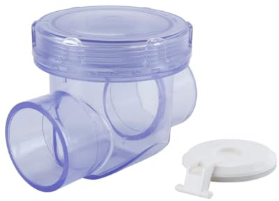 Nicear Rückflussverhinderer Aus Transparentem PVC, Horizontales Und Vertikales Rückschlagventil Zur Verhinderung Von Abwasserrückflüssen Für Industrielle Entwässerungssysteme, 50 Mm