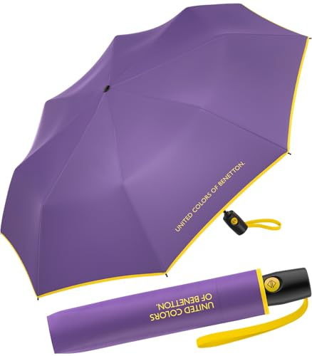Benetton Taschenschirm Up & Down mit Auf-Zu-Automatik FS 2026 - Amethyst Orchid