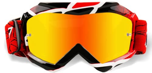 NENKI Kinder Motorradbrille Crossbrille,Dirtbike Off-Road Racing Motocross Brille mit TPU-Rahmen und Schwammschicht,Anti UV Schutzbrille für Kinder Youth 3-12 Jahre