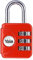 Yale YP1/28/121/1R Candado de Viaje Combinado, Rosso, 28 mm