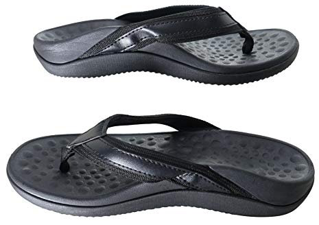 OR8 Wellness Orthotic Sandals. Plantar Fasciitis Relief with built in Arch Support & Heel Cup. Sturdy & Comfortable. Black. (12 UK/45 EU)