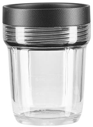 KitchenAid Paquete de expansión de tarros pequeños de 6 onzas para licuadoras K150 y K400, negro