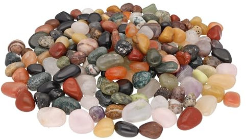 Lebensquelle Plus Trommelsteine Edelsteine Mix Bunte Mischung getrommelte Halbedelsteine (100, M)