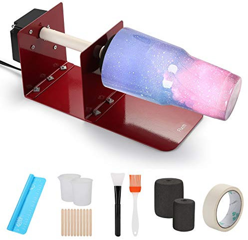 Cup Turner, Fixm Cup Tuners for Tumblers Cuptisserie Cup Turner Kit, Cup Spinner Machine Kit for DIY Glitter Epoxy Crafts Tumbler