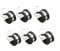 6Pcs Rubber Cushioned Cable Clamp 304 Stainless Steel Hose Clamp/Metal Clamp/Tube Holder Fastener for Tube/Pipe or Wire Cord Installation (8mm)