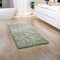 Paco Home Badezimmerteppich Badematte Badteppich Badvorleger Duschvorleger Waschbar Flauschig Memory Foam 3D Effekt, Grösse:65x120 cm, Farbe:Grün