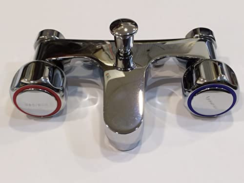 Theorema Mischbatterie für Badewanne mit Handbrause + Schlauch + Zubehör
