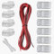 GTIWUNG LED Verlängerungskabel 10M/32.8ft, 2 Polig LED Band Verbindungskabel LED Strip Extension Kabel, inkl Lückenlose Stecker, 2-Poliger Stecker für 5050 3528 LED Strip LED Band SMD Streifen Licht