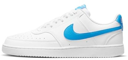 Nike Herren Court Vision Low Next Nature Sneaker, White/LT Photo Blue, 44.5 EU