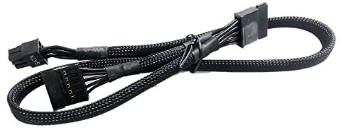 JINTAI DC Power Prise d'alimentation Cable für EVGA Supernova 650 750 850 1000 G2 G3 G3 6 pin to 2X SATA