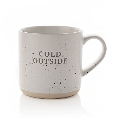 Widdop Weihnachts-Tasse aus Steingut, Cold Outside