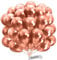 BIO Luftballons Rosegold [25 Stück] Glänzend/Chrome • Ø38cm XXL • MADE IN EU • Umweltbewusst & Kompostierbar Premium Bio Ballons • 100% Naturlatex • Rosegoldene Luftballon - Luftballons Geburtstag