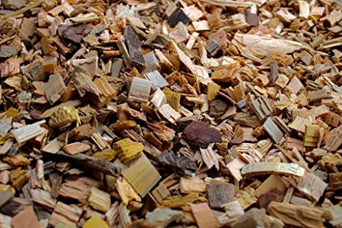 TR-FLAMES Hackschnitzel gesiebt Verwendbar als Einstreu, Deko, Mulch & Fallschutz für den Spielplatz (Kinder) | Holzhackschnitzel als Rindenmulch-Ersatz (100L)