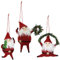 Tanzender Weihnachtsmann, Filz, 3 Stück