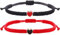 2pcs String Bracelet,Valentines Day Matching Heart Bracelets Set Handmade Woven Bracelets Adjustable Rope Bracelets for Teen Girls Boy Couples Birthday Gifts (black and red)
