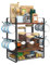 tonchean Coffee Bar Accessories Organizer 2 Tier Coffee Station Organizer Shelf Coffee Condiment Cup Storage Organizer Wood Kitchen Countertop Organizer for Kitchen Office Bathroom