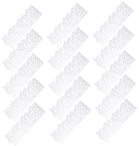 MOLUCKFU 50 Stück Hohle Serviettenringe Papierservietten Dekor Dekorative Serviettenringe Esstisch Servietten Dekor Papierserviettenringe Taschentuch Ring Dekor Papier Taschentuch