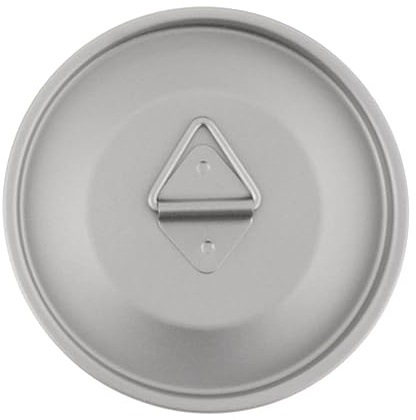 Pegciuho Couvercle de Tasse en Titane avec Boucle, Résistant à La Chaleur, pour La Vaisselle, Le Camping, Le Thé, Le Café, pour Les Grillades, Les, Les, 76MM