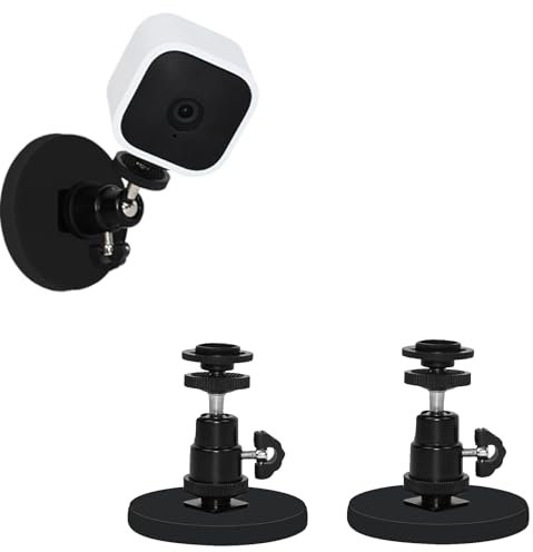 2 Pack Magnetic Wall Mount Bracket Compatible with Blink Outdoor 4th/3rd Gen,Blink Mini/Mini 2,Blink XT/XT2,Blink Indoor,No Drilling Adjustable Magnet Camera Mount,Attached to Magnetic Surfaces