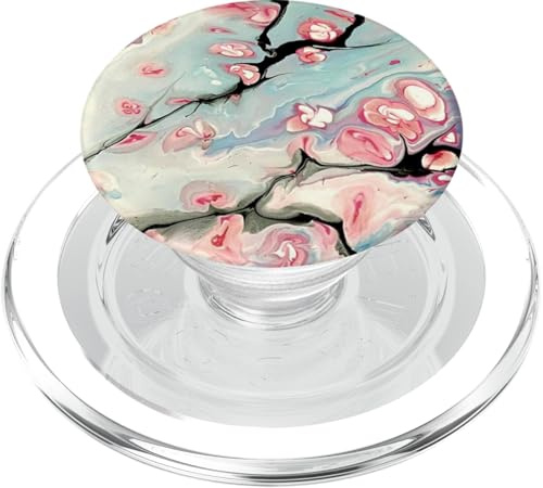 Pink Flowers Sakura Pop Mount Socket Japanese Cherry Blossom PopSockets PopGrip for MagSafe