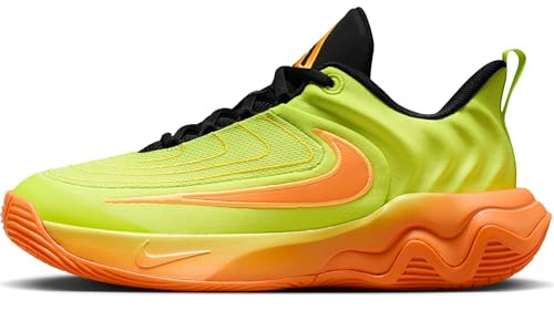 Nike Giannis Immortality 4 ältere Kinder Basketballschuh, Cyber/Bright Mandarin-Sundial-Lightening, 38.5 EU