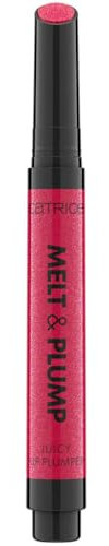 Catrice Melt & Plump Juicy Lip Plumper, Lippenbalsam, Nr. 050, Rot, feuchtigkeitsspendend, volumengebend, vegan, ohne Konservierungsstoffe, ohne Parabene, ohne Mikroplastikpartikel, 1er Pack (1.8g)