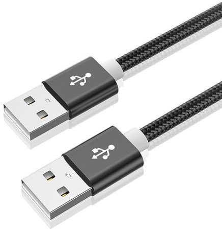 MOLKASIA Cable de carga rápida USB 2.0 de 480 Mbps, velocidad de transferencia USB 2.0 macho a macho para lector USB y portátiles duros