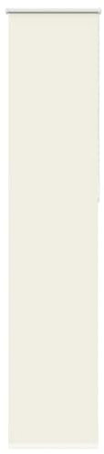 vidaXL Verdunkelungsrollo Cremeweiß 50x230cm Stoffbreite 45,7 cm, Rollo, Klemmfix, Thermorollo, Verdunklungsrollo, Klemmrollo, Fensterrollo