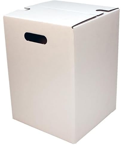 [BOXXCO] Papphocker weiß 300x300x420 mm, stabile Falt-Sitzwürfel, 20 Stück | Aus stabiler zweiwelliger Wellpappe gefertigt. Perfekt für Events, Messen, Promotionen und flexible Sitzmöglichkeiten.