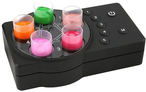 YHUEGH Mini -Lack -Shaker -Mixer, verstellbare Multi -Farbpigment -Tinten -Tinten -Tinten -Tintenmischer, wiederaufladbare Tattoo -Tintenpigment -Rührer, automatischer Nagellackschüttler