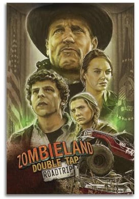 DGYKJTYDW Filmposter Zombieland, 1, dekoratives Gemälde, Leinwand, Wandposter und Kunstdruck, moderne Familienschlafzimmer-Dekoration, Poster, 20 x 30 cm