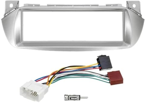 Frame for Car Radio Installation,Din Panel Frame Car Stereo Radio Fascia ISO Aerial Fitting Kit Fit Use for Suzuki Alto Pixo 2009-2014