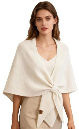 Breezy Lane Pashmina-Schal für Damen Strickschal Poncho Cape Tops für Herbst und Winter
