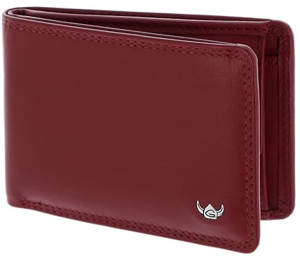 Golden Head Leder Geldbörse Polo RFID Protect Minischeintasche 1193 Rot dunkelrot