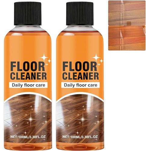 5 in 1 Bodenreiniger Emaille - Hartholzbodenreiniger zum Wischen, Flecken- und Geruchsentferner, Natural Shine Restorer für Fliesen, Laminat, Küche, Badezimmerböden (2 Stück)
