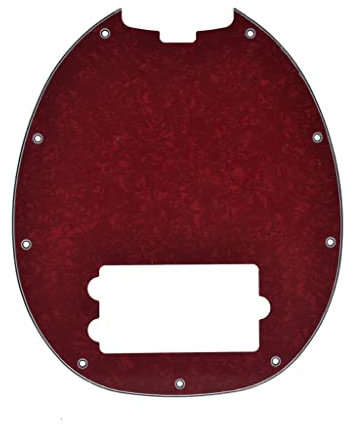 KAISH Bass-Schlagbrett, passend für Musicman Classic 4-saitige StingRay Bassmodelle Red Pearl