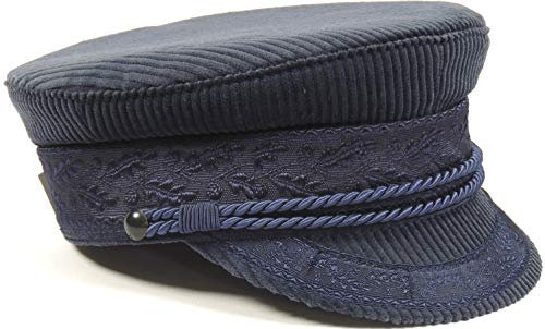 Prinz-Heinrich Mütze in Cord, das Original - Made in Germany (Blau, 54)