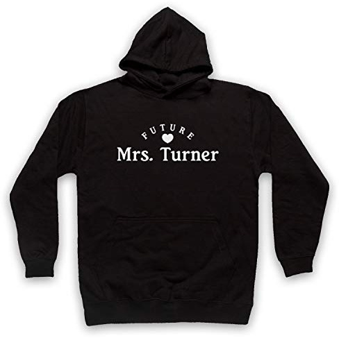 My Icon Art & Clothing Future Mrs Turner Alex Indie Monkeys Rock Star Fan Lover Erwachsenen Kapuzensweater, Schwarz, Small