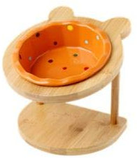 Maya Star Gamelle pour chien et chat - Bol en céramique - Orange