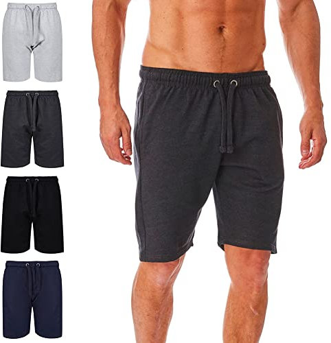 Iron Mountain IMSHO207 Mens rigenerata Filati Eco Friendly Anti Pil flessibile Confortevole corto, Charcoal Marl, M