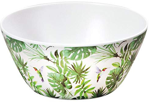 KESPER Saladier Tropical 32618 - En plastique mélaminé, robuste et passe au lave-vaisselle - Dimensions : 7 x 15 cm