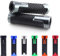 Area1 Motorrad Motorroller Lenkergriffe Griffgummis 22/24-25mm offene Enden für Lenkerendenspiegel und Vibrationsdämpfer Grau Kompatibel mit KSR
