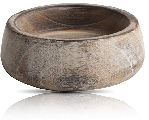 Beautiful Handmade 15 cms Decorative Wooden Snack Serving Bowl For Dry Fruits Chips Coffee Table Countertop Display Key Bowl Tableware Kitchen Living Room Home Decor Accents Dinnerware