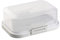Engelland 1 beurrier empilable de qualité supérieure avec fermeture - Boîte en plastique - Rangement parfait dans le réfrigérateur - Sans BPA - Multi-usages - Gris.