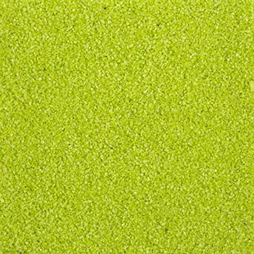 2,5 Liter Dekosand Farbsand im Eimer, 4 kg, bruchsichere Verpackung, Made in Germany (apfelgrün)