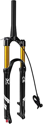 YLXD 26/27.5/29 Pouces 100mm de débattement, 1-1/8Droite/Conique VTT Fourche Avant VTT Fourche Rebond Ajuster Frein à Disque QR 9mm D,26