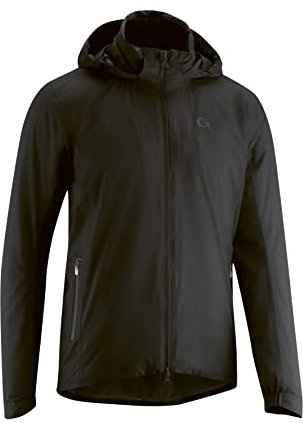 Gonso Save Therm, Herren Fahrradjacke, Wasserdichte Regenjacke, Wasserdicht bis 10.000 mm & winddicht, G-Tex, Warme Primaloft Silver Insulation, Weite Passform, PFC-frei, Schwarz, Gr. L