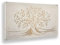 Giallobus - Quadro - 10 - Capezzale Moderno - Sacra Famiglia e Albero della Vita - Vintage - Tela Canvas Telaio Standard - 70x35 - Pronto da Appendere - Quadri Moderni per la casa